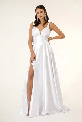 A Line Long Wedding Dress