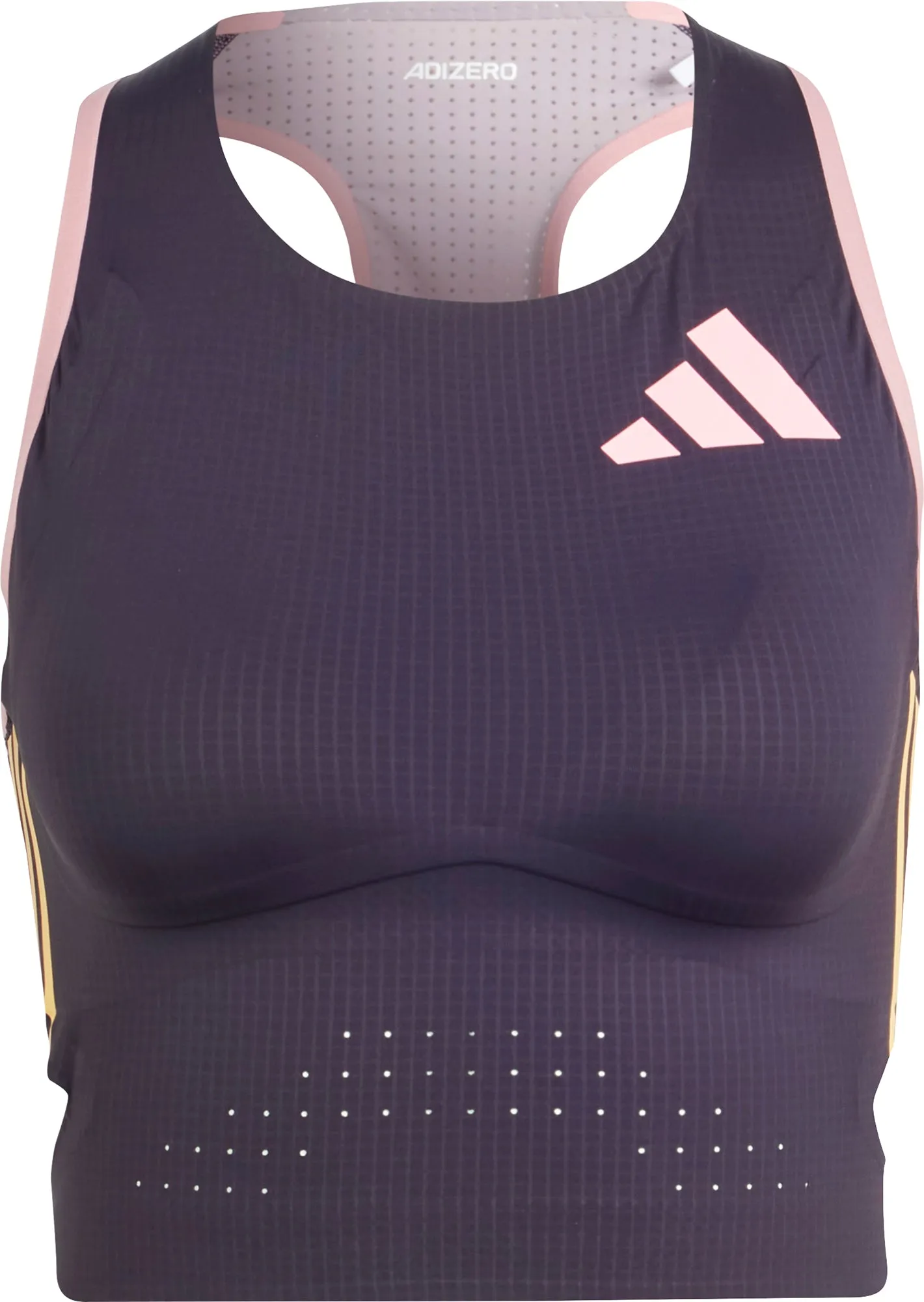 adidas Adizero Promo Womens Running Crop Top - Purple