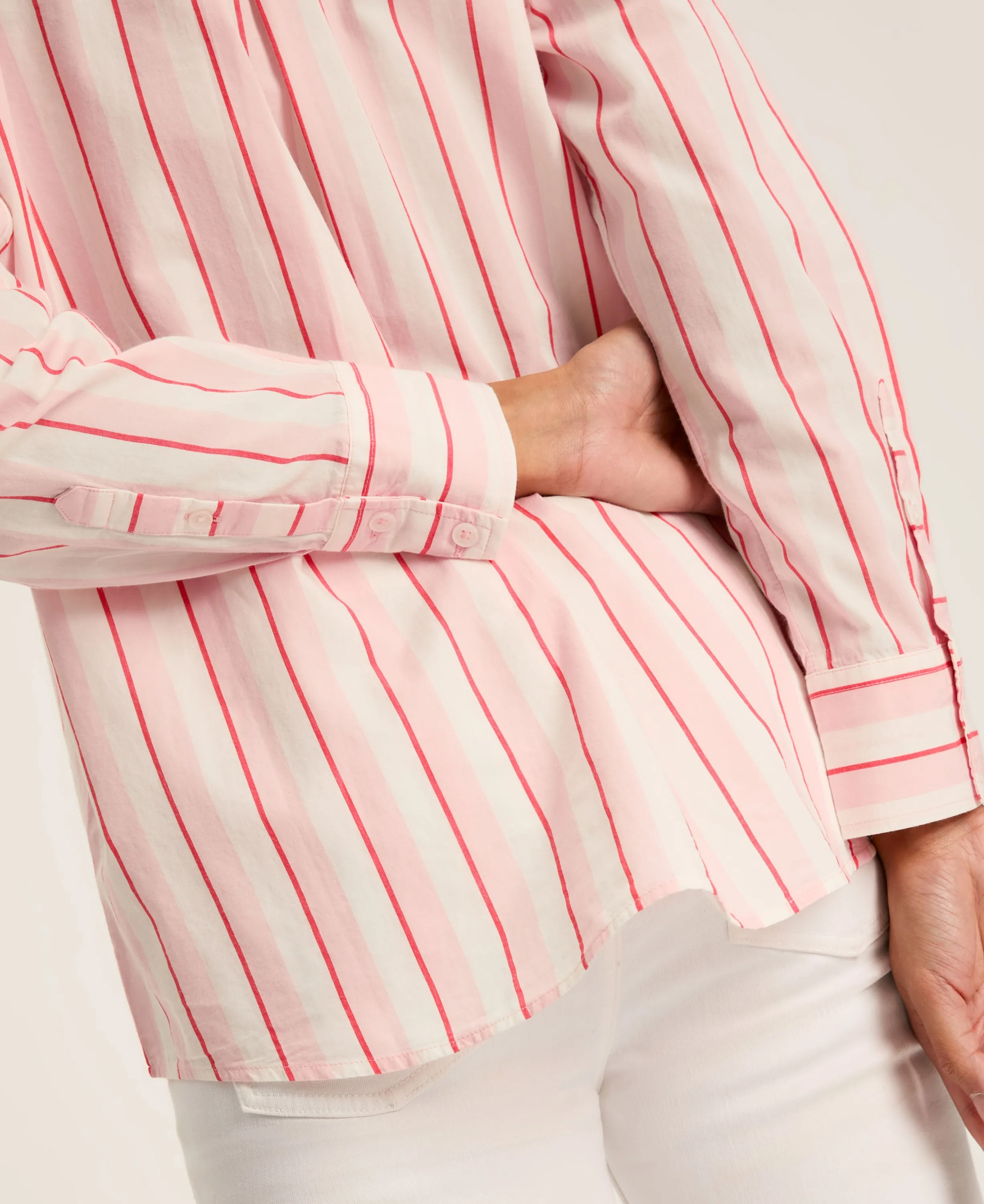 Amilla Stripe Shirt - Pink Stripe