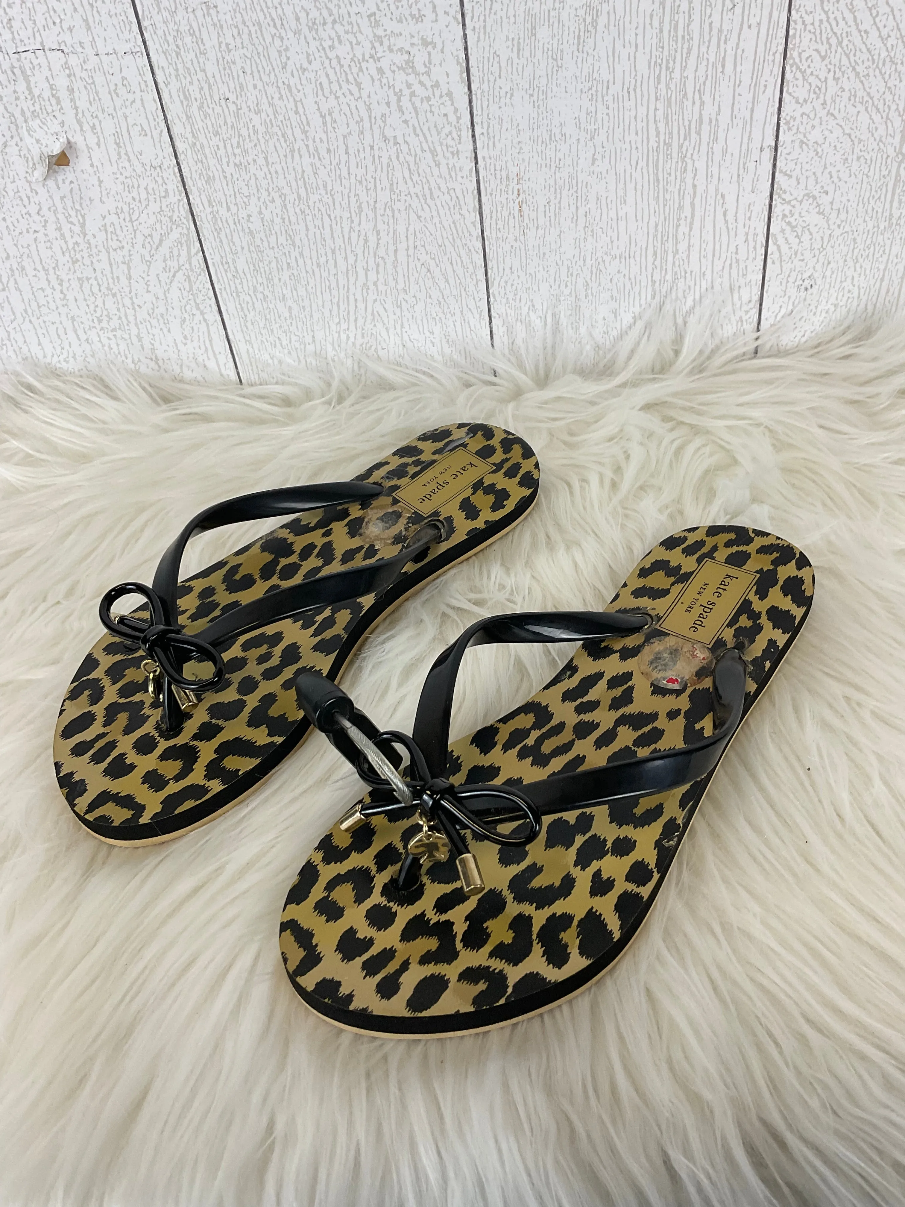 Animal Print Sandals Designer Kate Spade, Size 6