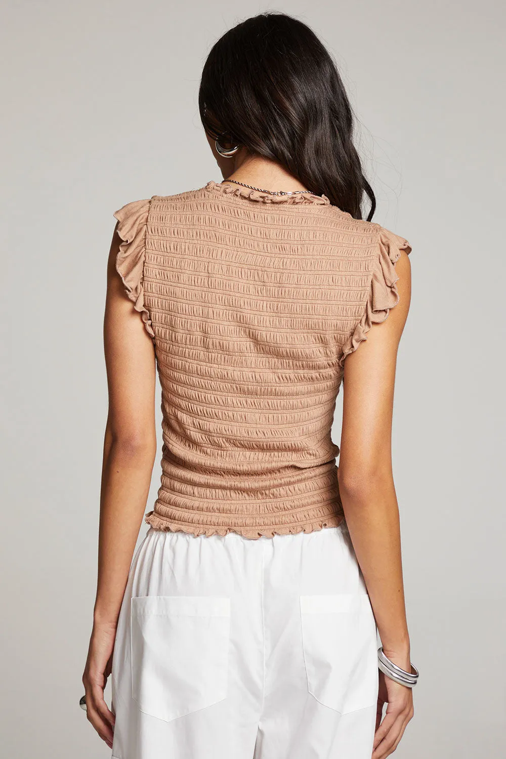 Ann Warm Taupe Blouse