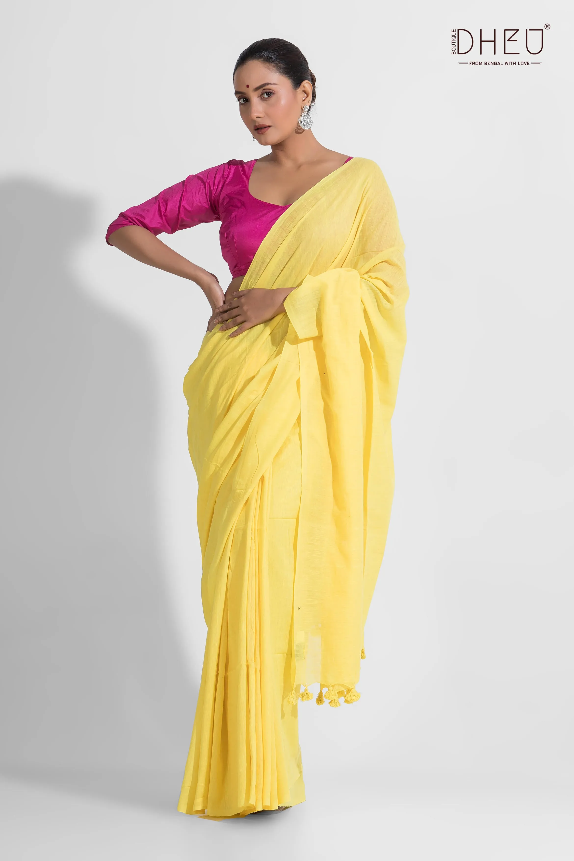 - AnviPure Khadi Mulmul Cotton Saree