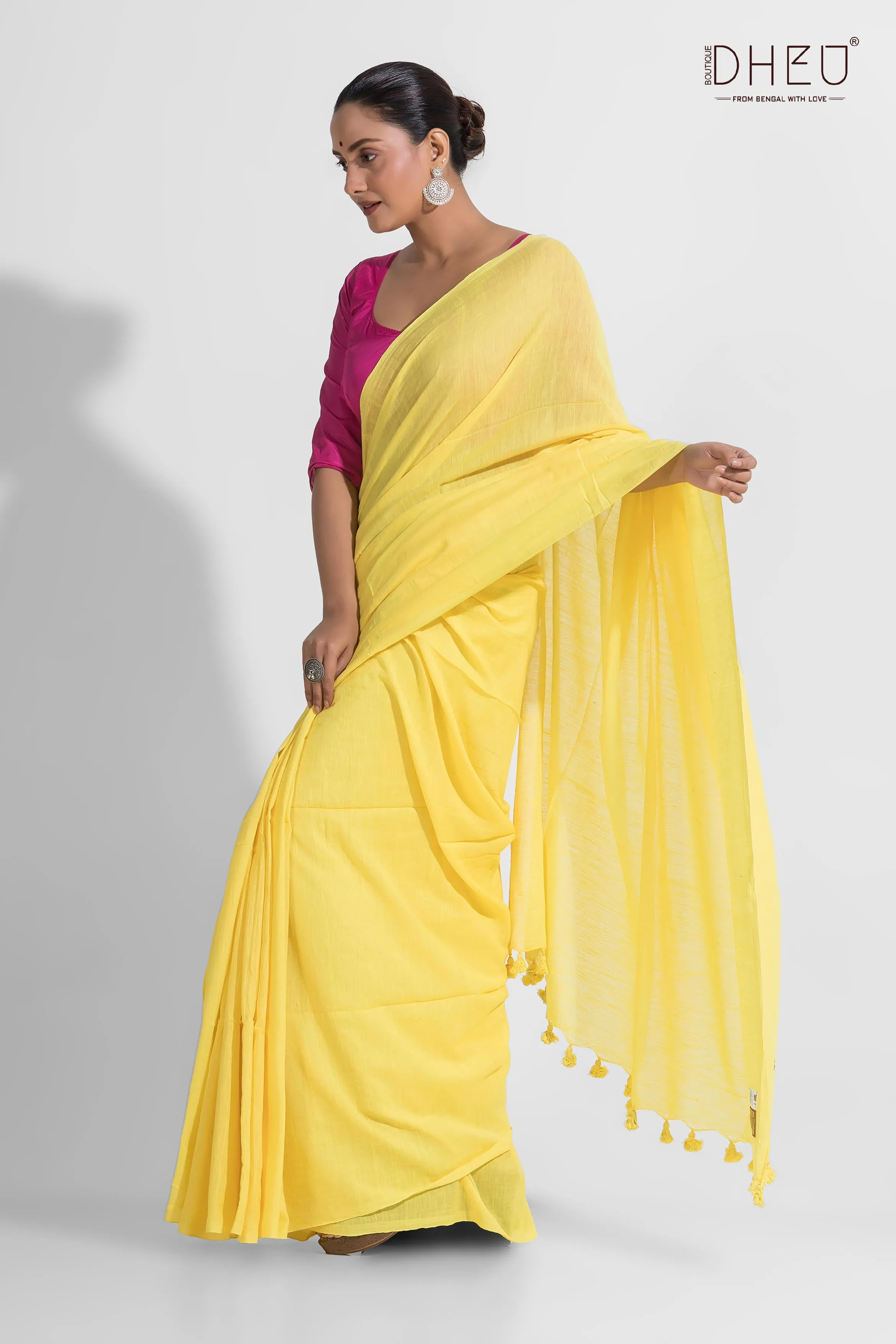 - AnviPure Khadi Mulmul Cotton Saree