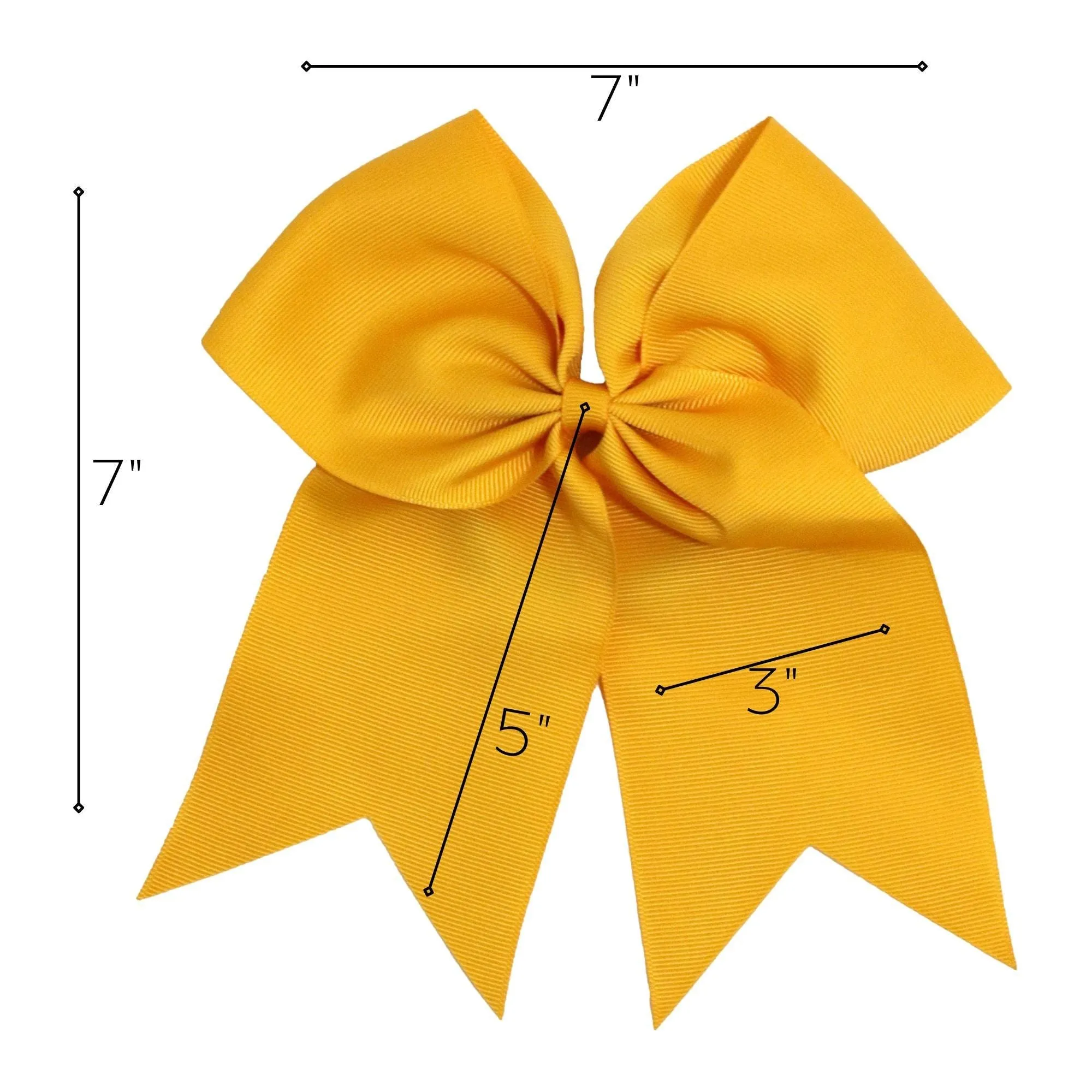 Athletic Clip Hair Bows - 10 Pack