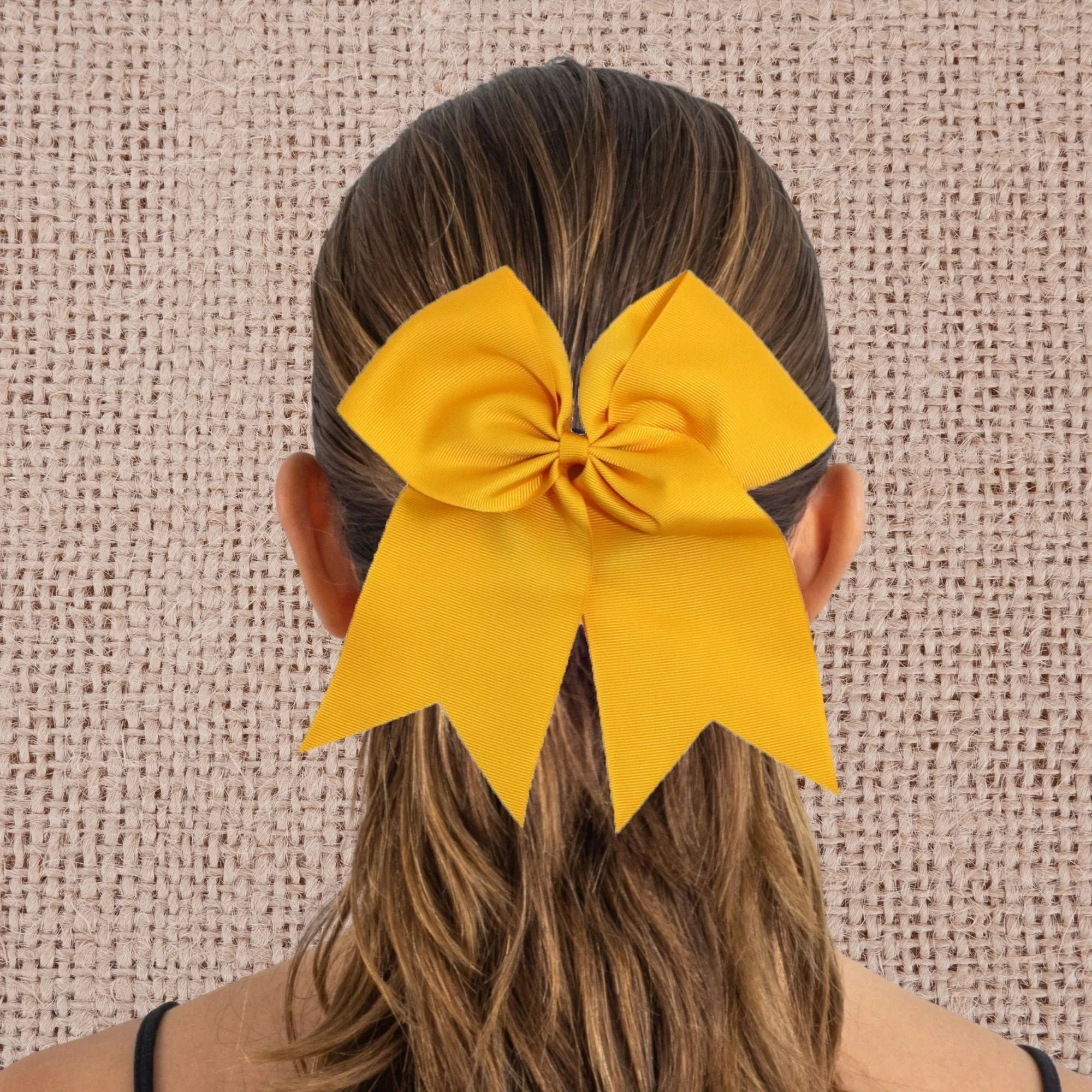 Athletic Gold Cheer Bow