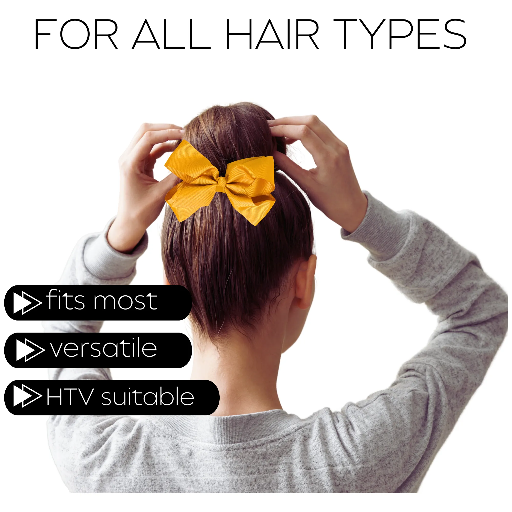 Athletic Gold Classic Hair Bow