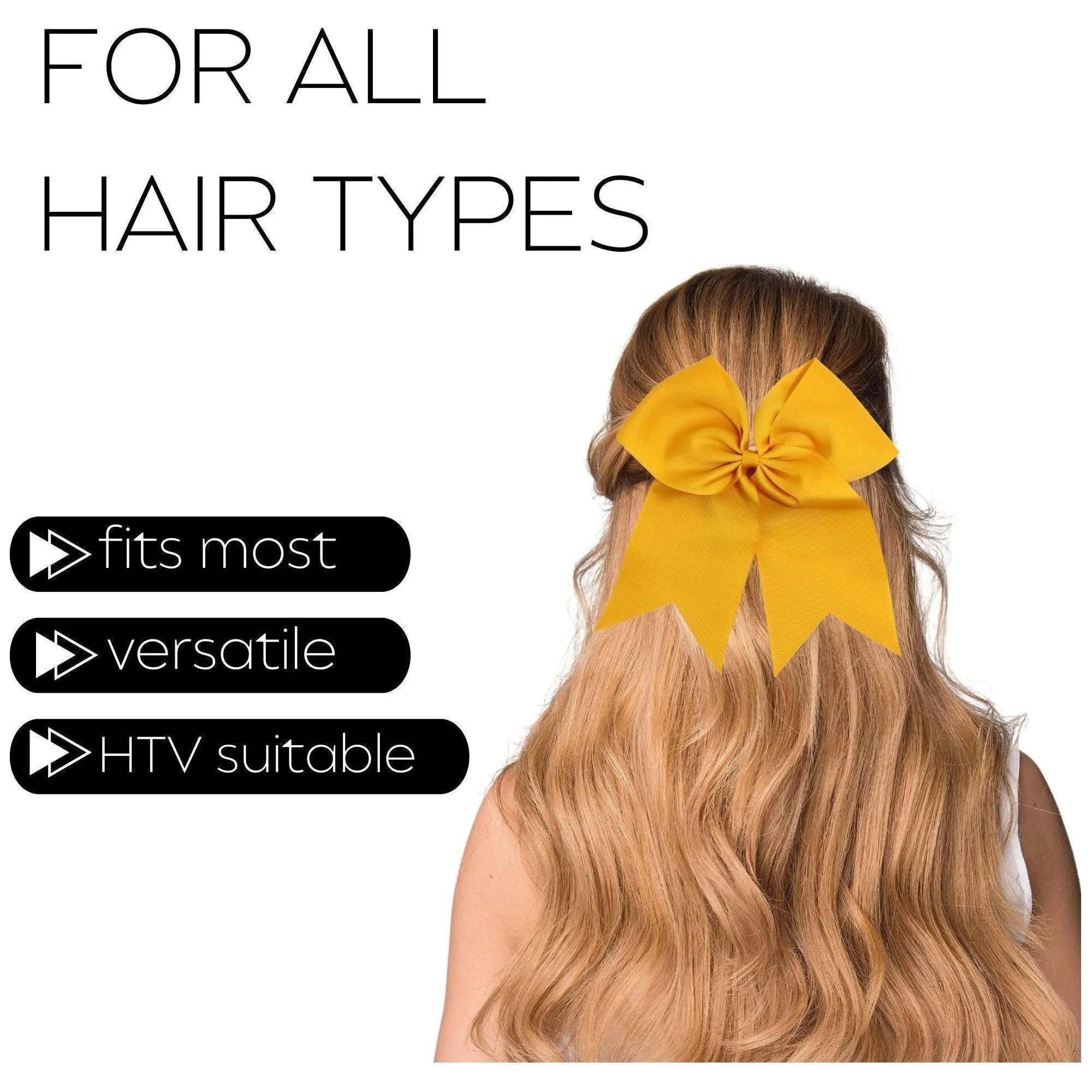 Athletic Gold Clip Hair Bow