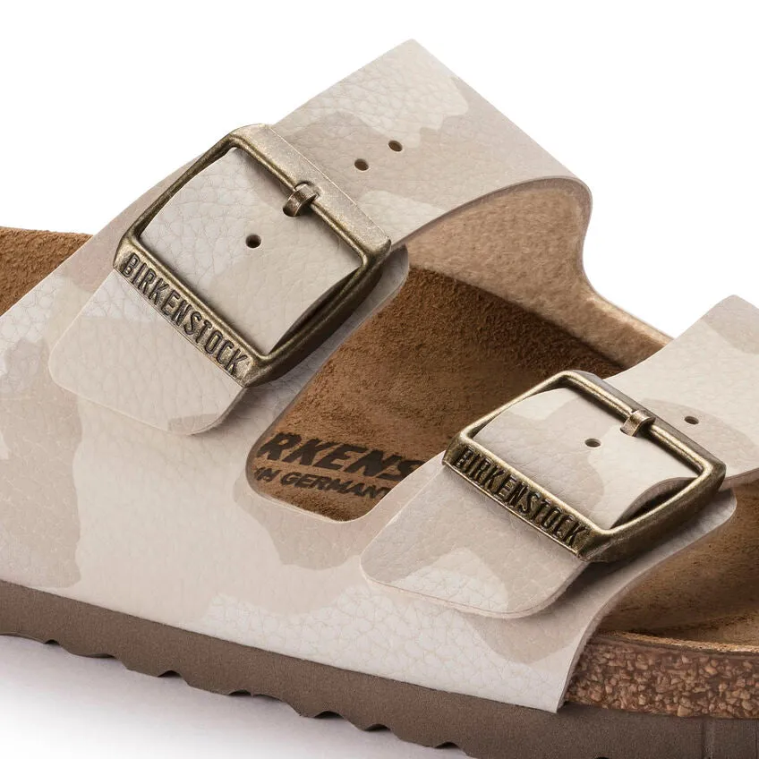 Womens Arizona Birkenstock Sandals in Desert Soil Camo Print - Birko-Flor Material