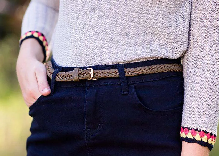 Braided Olive Belt