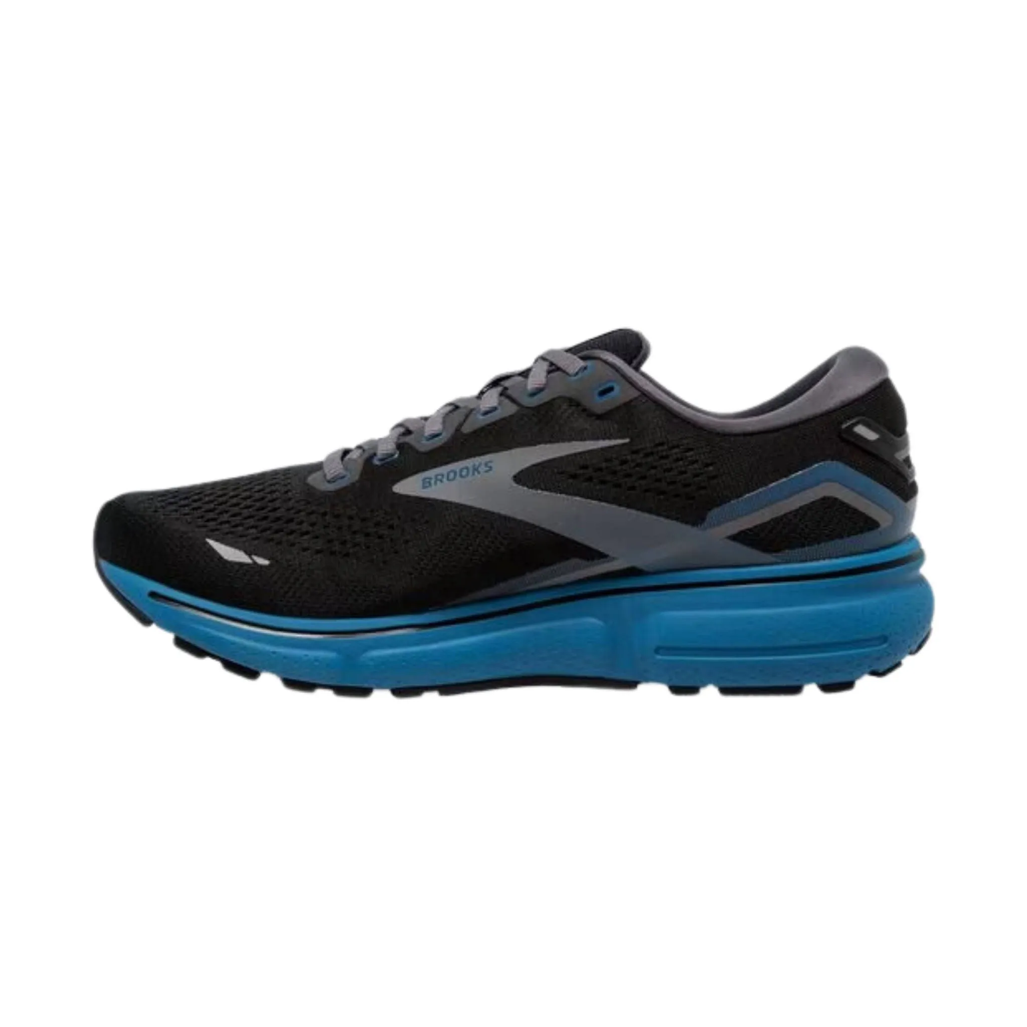 Brooks Men's Ghost 15 Road Running Shoes - Black/Blackened Pearl/ Blue - ONLINE STORE CREDIT/EXCHANGE ONLY