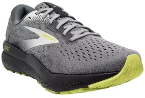 Brooks Men's Ghost 16 Sneaker in Primer/Grey/Lime