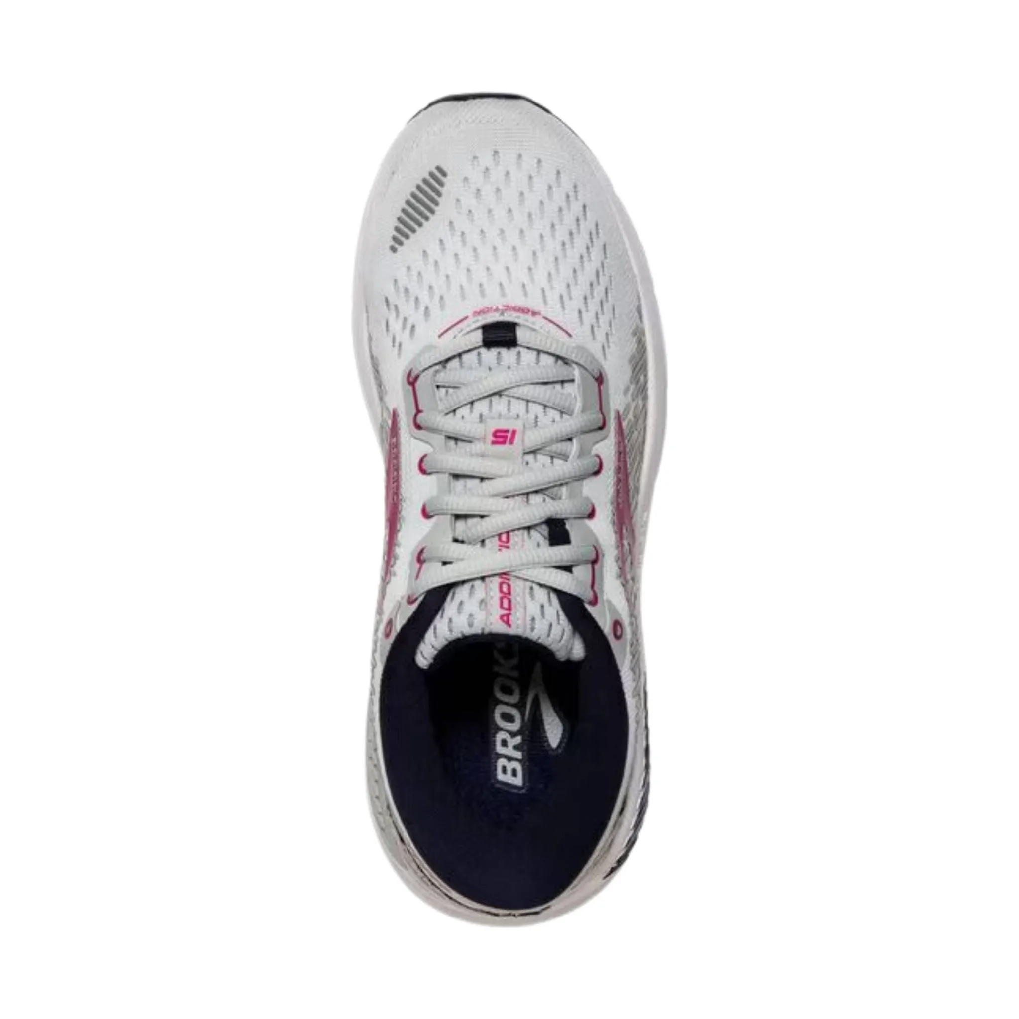 Brooks Women's Addiction GTS 15 Road Running Shoes - Oyster/Peacoat/Lilac Rose