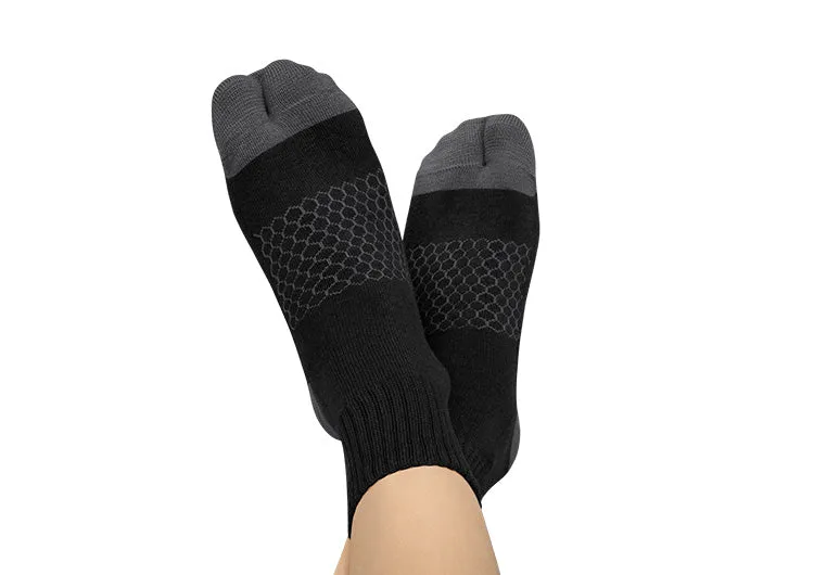 Bunion Relief, Padded Ankle Socks - Black