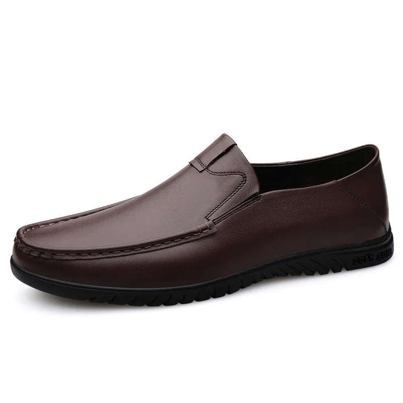 Business Leather Shoes Slip On Loafers Drive Walking Shoes | B2102