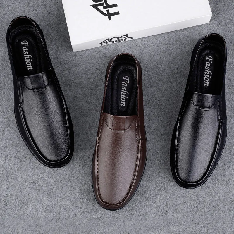 Business Leather Shoes Slip On Loafers Drive Walking Shoes | B2102