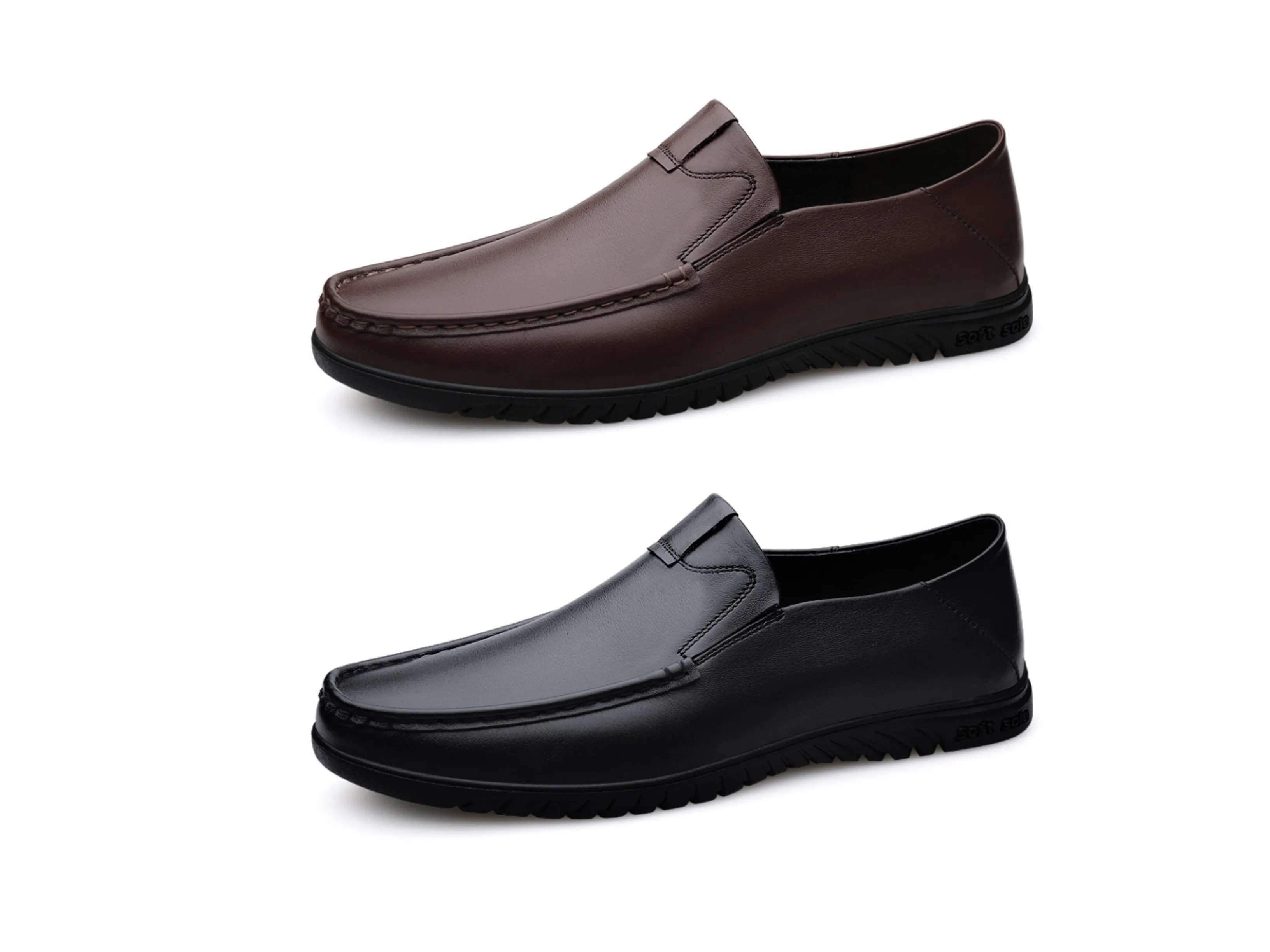 Business Leather Shoes Slip On Loafers Drive Walking Shoes | B2102