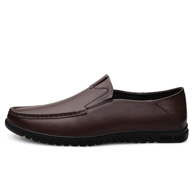 Business Leather Shoes Slip On Loafers Drive Walking Shoes | B2102