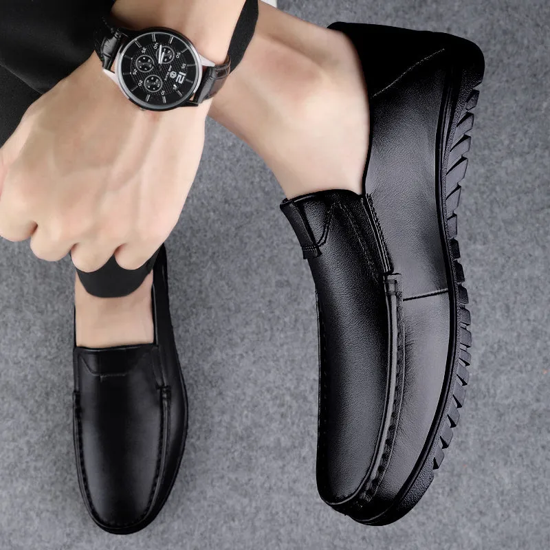 Business Leather Shoes Slip On Loafers Drive Walking Shoes | B2102