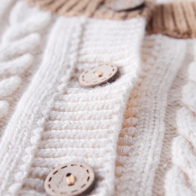 Cable knit cardigan