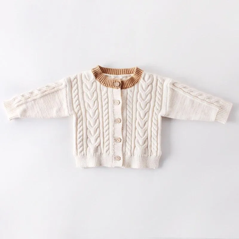 Cable knit cardigan