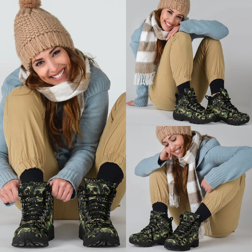 Camouflage Skull - Alpine Boots