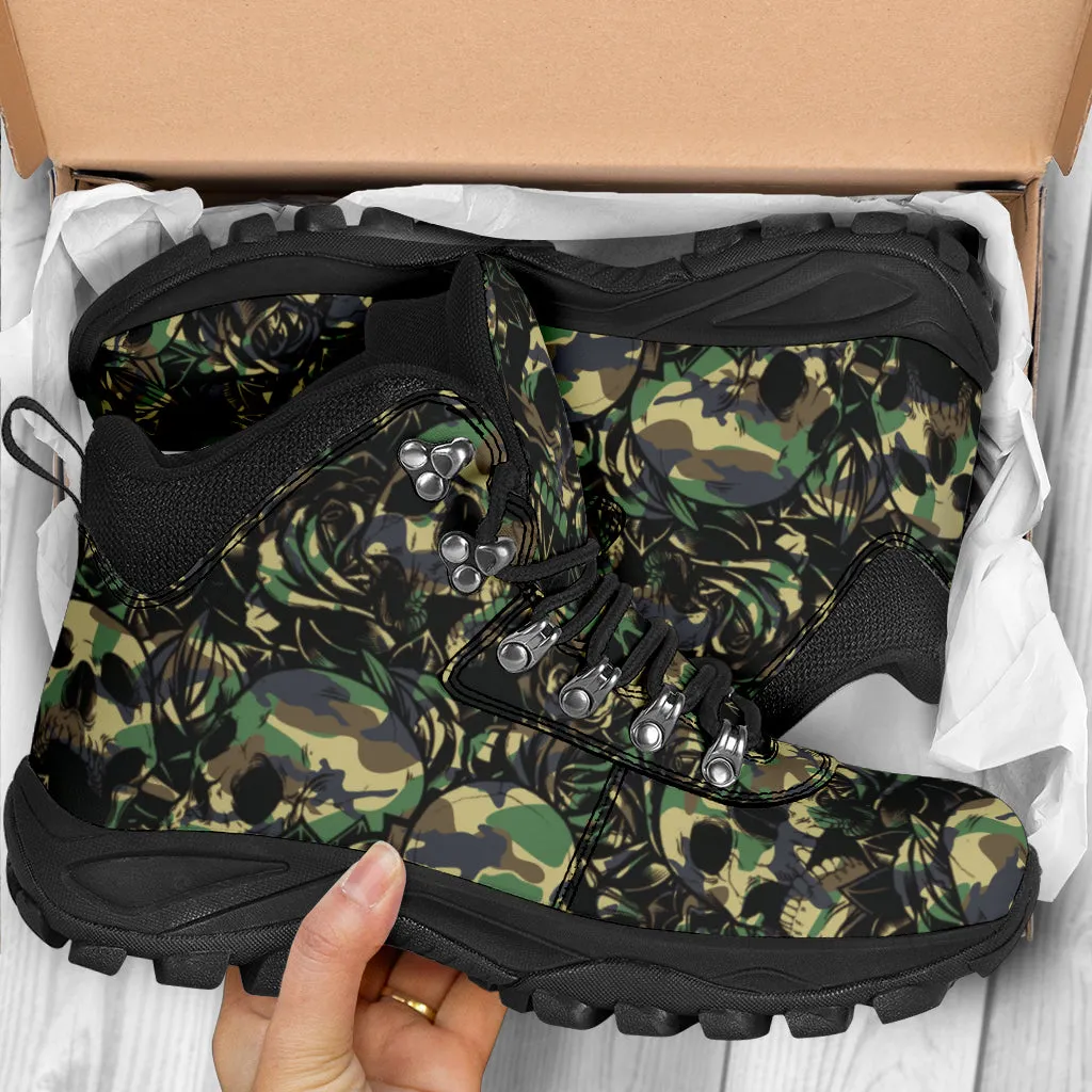 Camouflage Skull - Alpine Boots