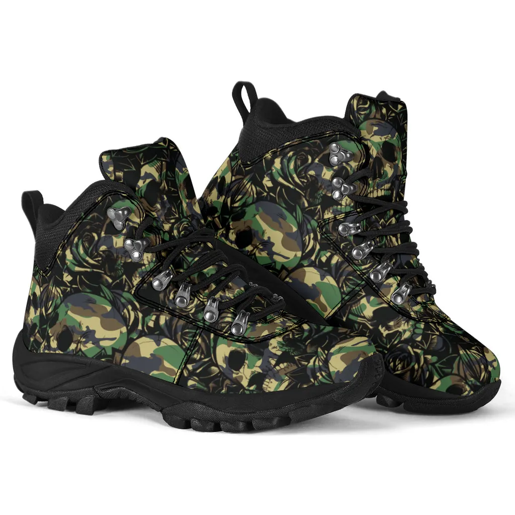 Camouflage Skull - Alpine Boots