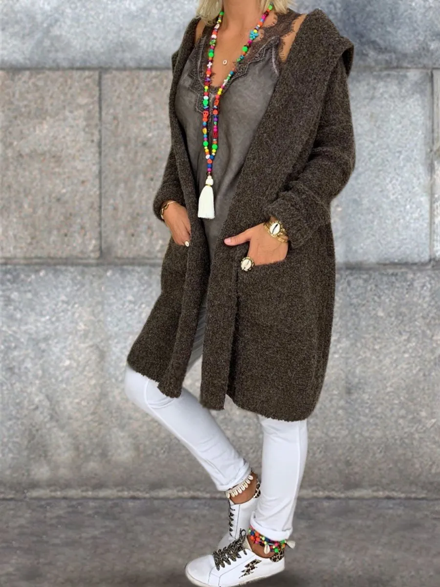 Casual and Loose Hooded Warm Sweater