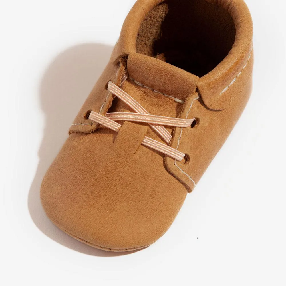 Premium Cedar Oxford Baby Shoe - Soft Leather, Non-Slip Sole, Comfortable Fit