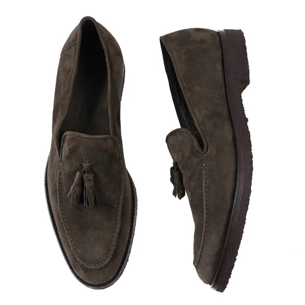 Cesare Attolini Cashmere Calf Tassel Loafer