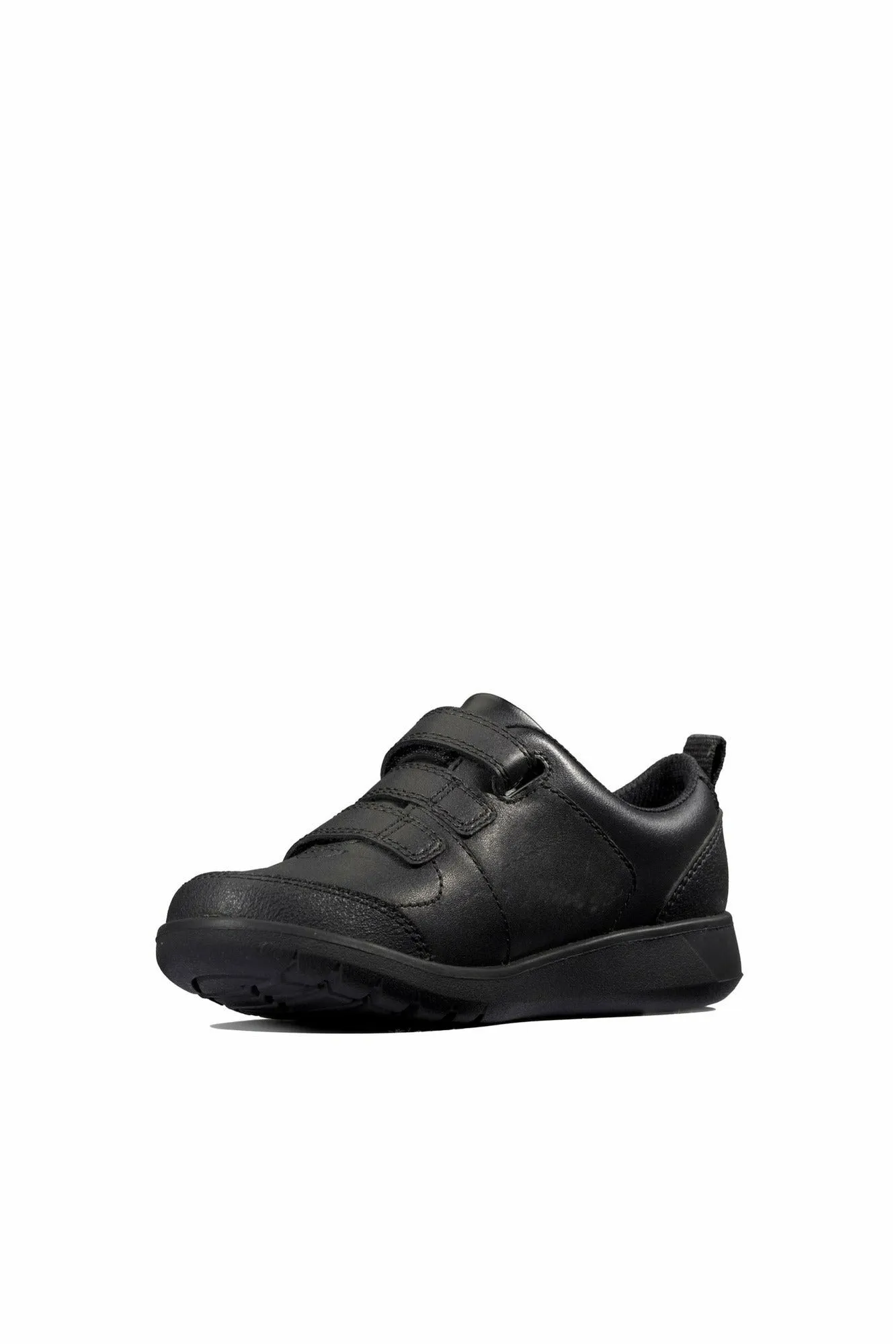 Clarks Scape Sky Youth black leather