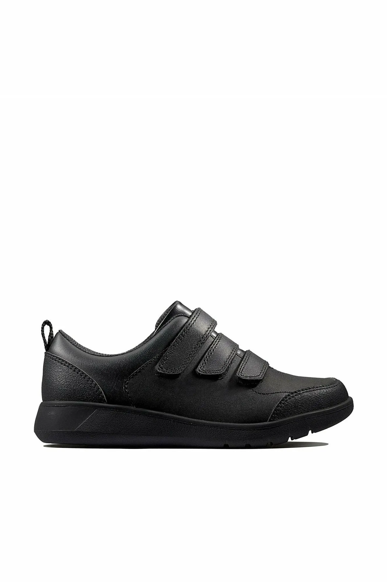 Clarks Scape Sky Youth black leather