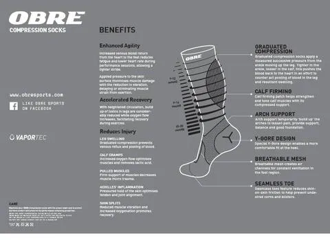 COMPRESSION SOCKS by OBRE (Support)  