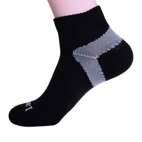 COOLMAX Professional Running Socks - Compression - Black - Size UK 7 - 11