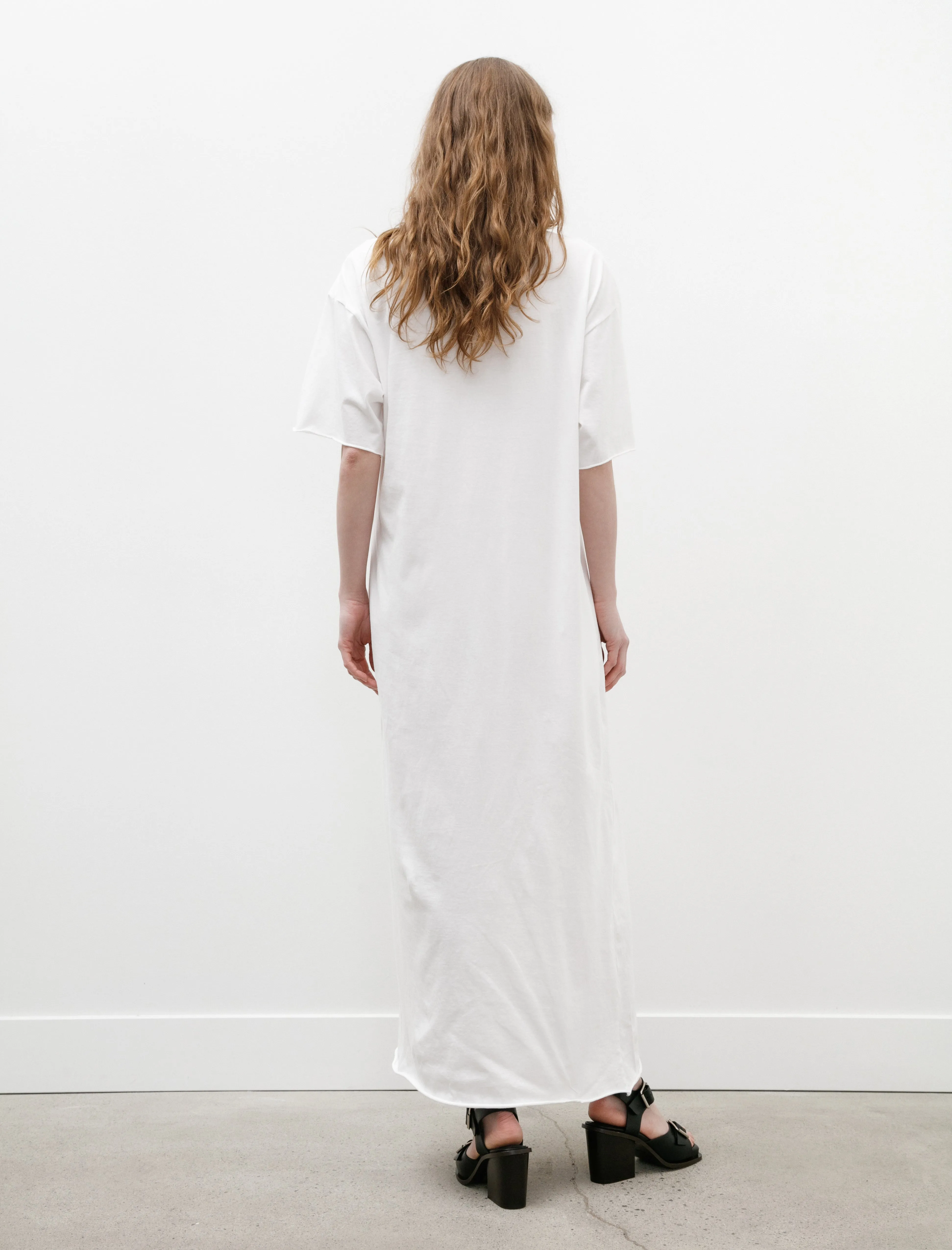 Dressy T-Shirt Dress White