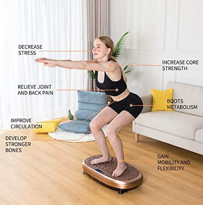 EILISON FitMax 3D Vibration Plate Exercise Machine with Loop Bands - Full Body Vibration Platform Machines for Home Fitness, Shaping, Training, Recovery, Wellness, Weight Loss (Jumbo Size)