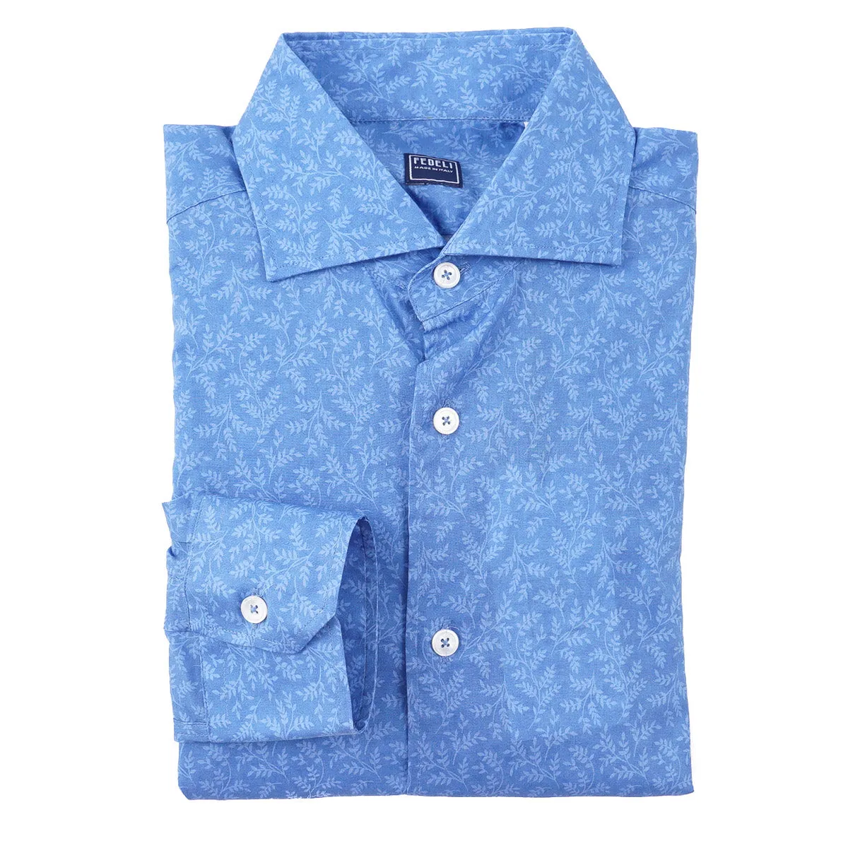 Fedeli Lightweight Printed Cotton Shirt