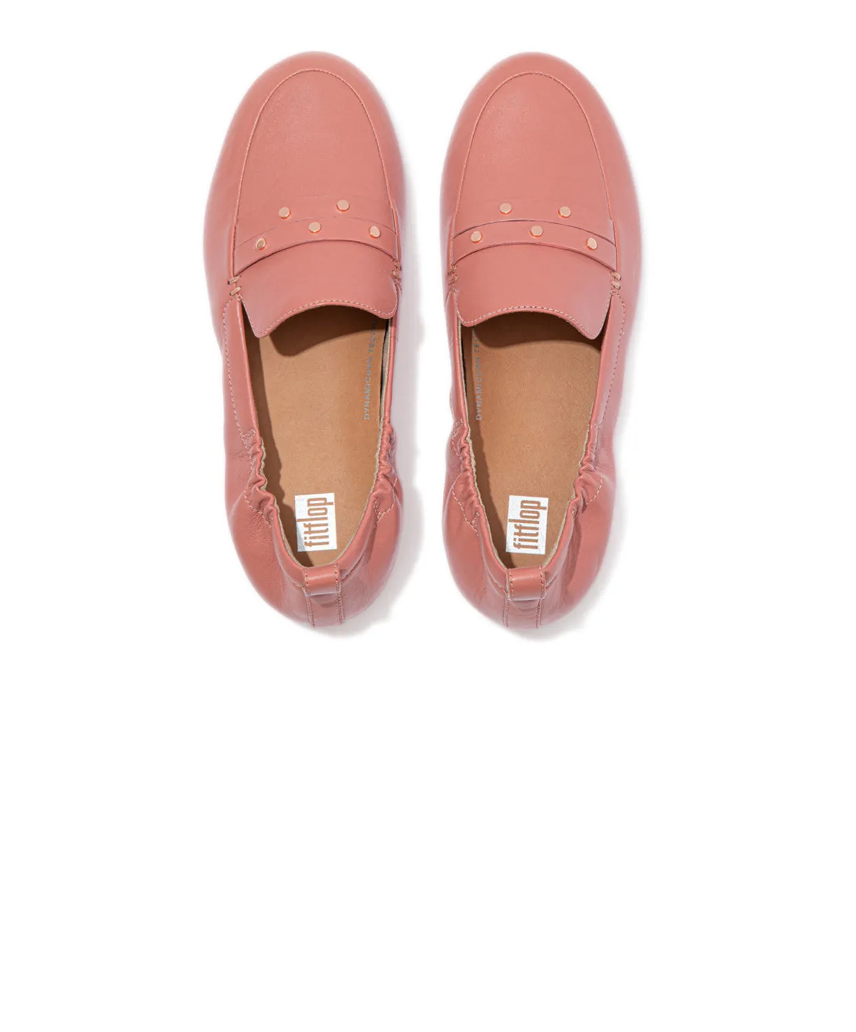 FitFlop Allegro Studded Loafers Warm Rose