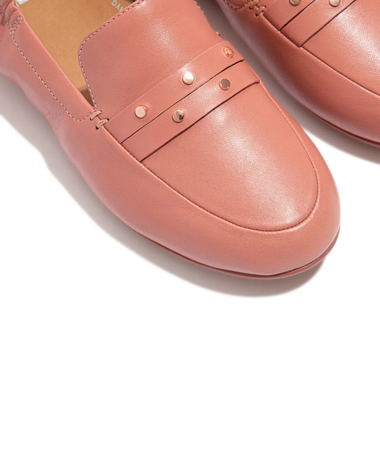 FitFlop Allegro Studded Loafers Warm Rose