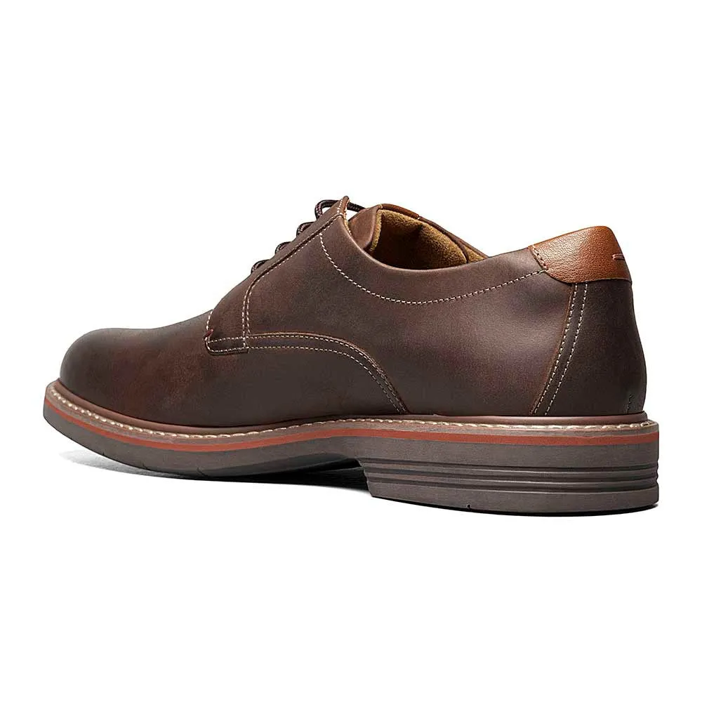 FLORSHEIM Men's Norwalk Plain Toe Crazy Brown Oxford Shoe