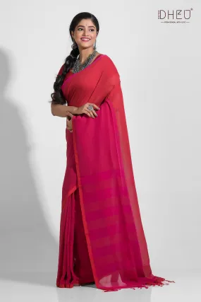 Gomti-Pure Khadi Molmol Cotton Saree