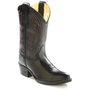 Jama Children's Black Leather Cowboy Boots