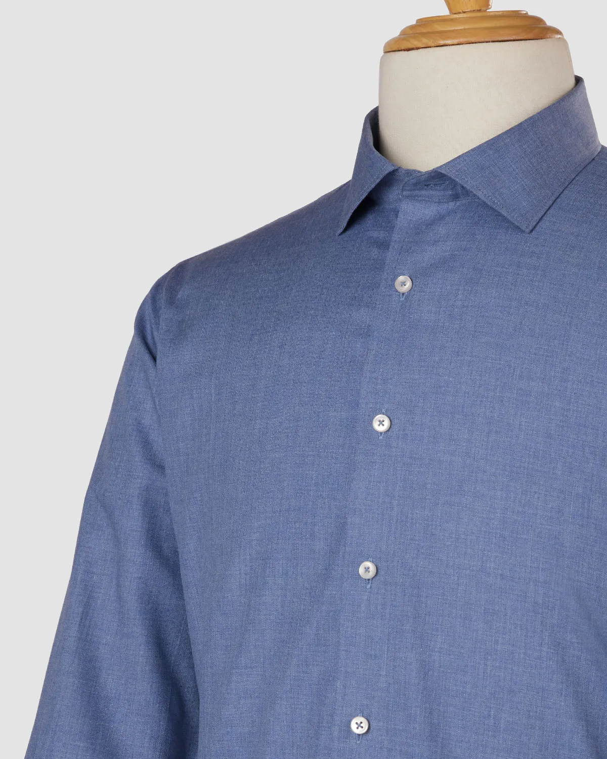 Japanese Riverfront Brushed Herringbone Shirt