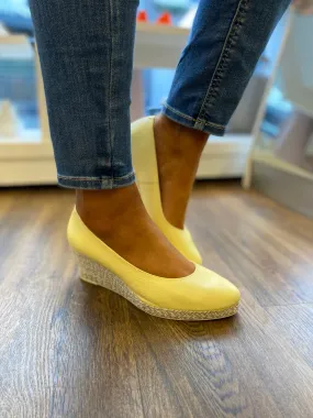 JOSE SAENZ ESPADRILLE WEDGE 6019-BG-YELLOW