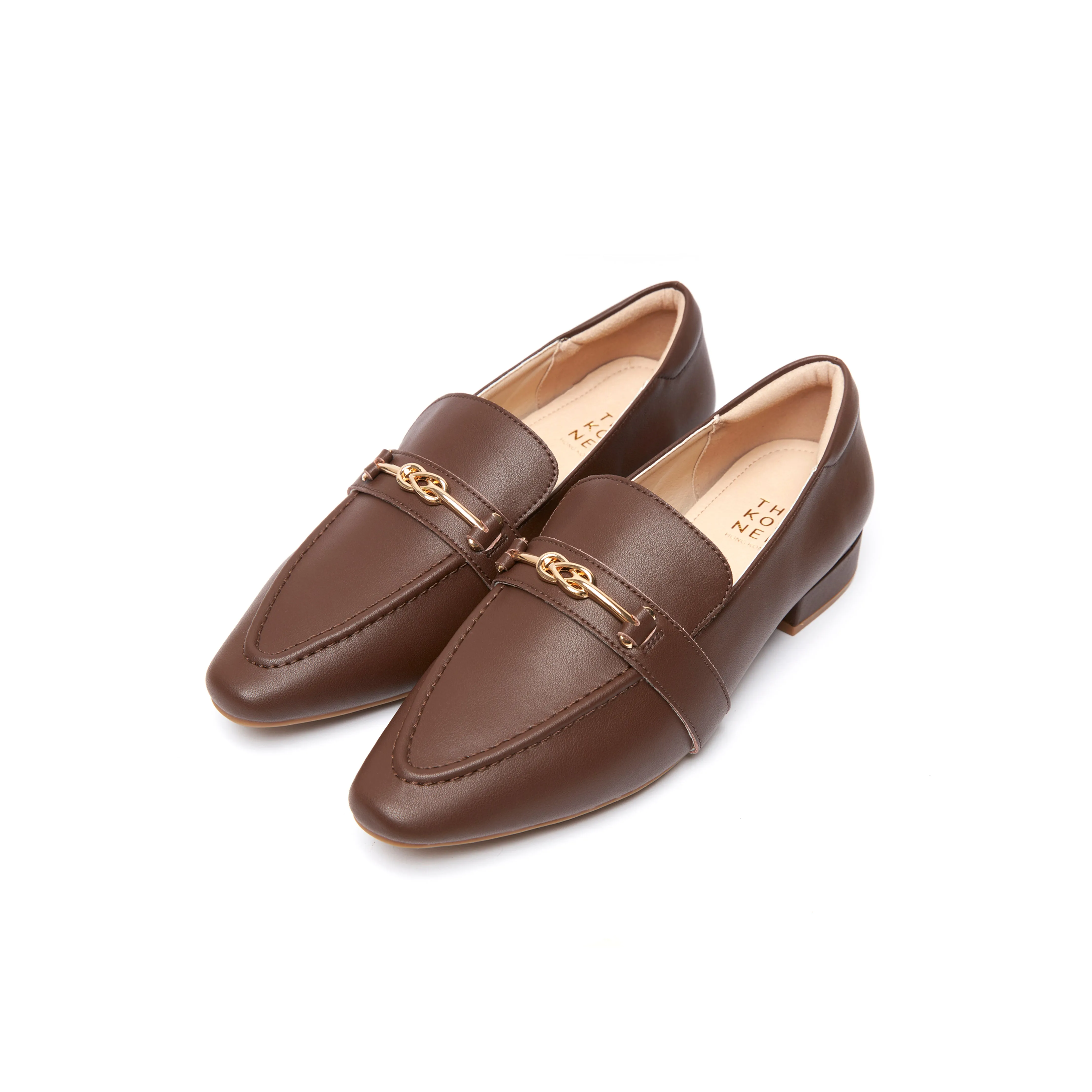 Kaylie Buckle Loafers - Chocolate ( CHO )