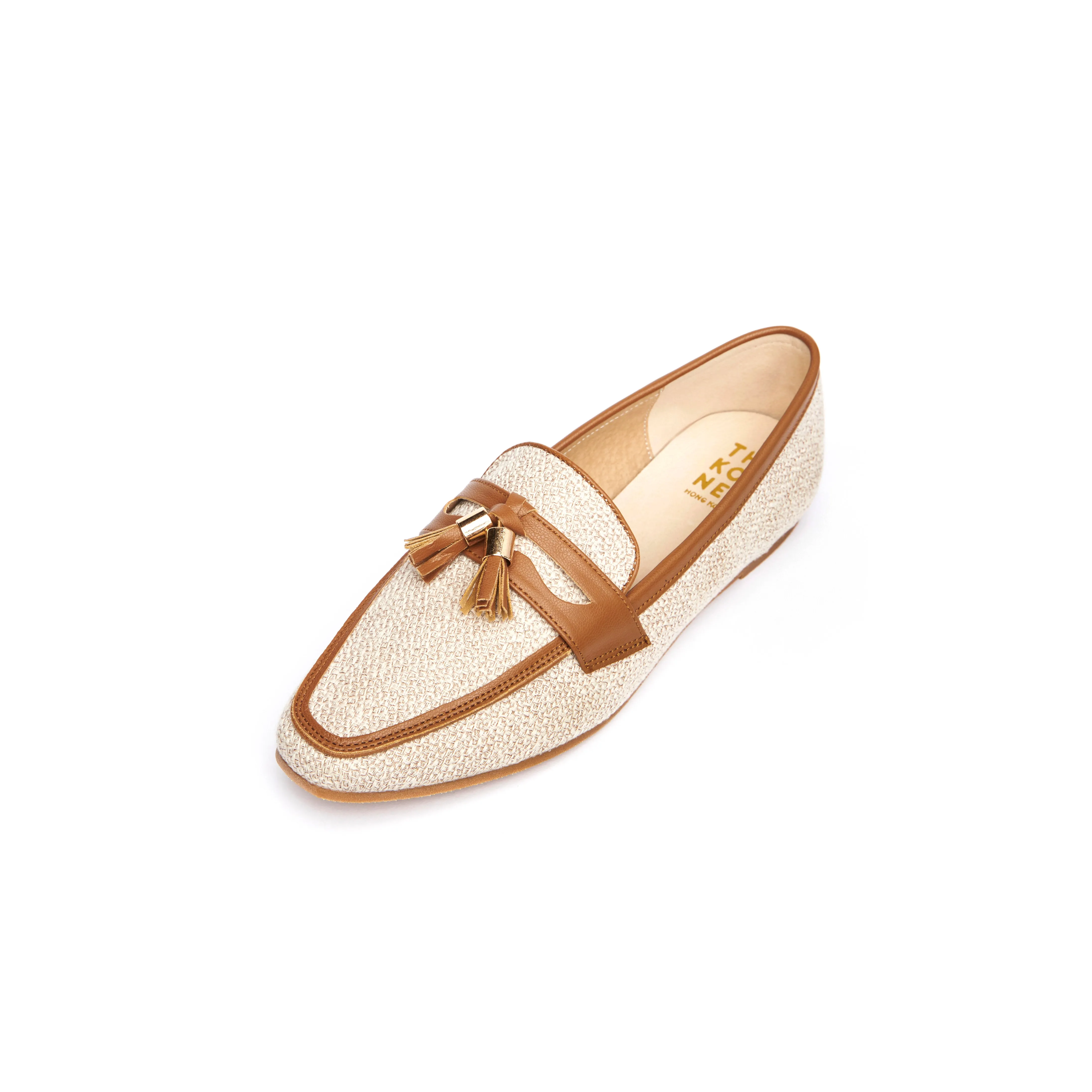 Womens Kenni Tassel Loafers in Beige Nude - Stylish & Comfortable Casual Shoes