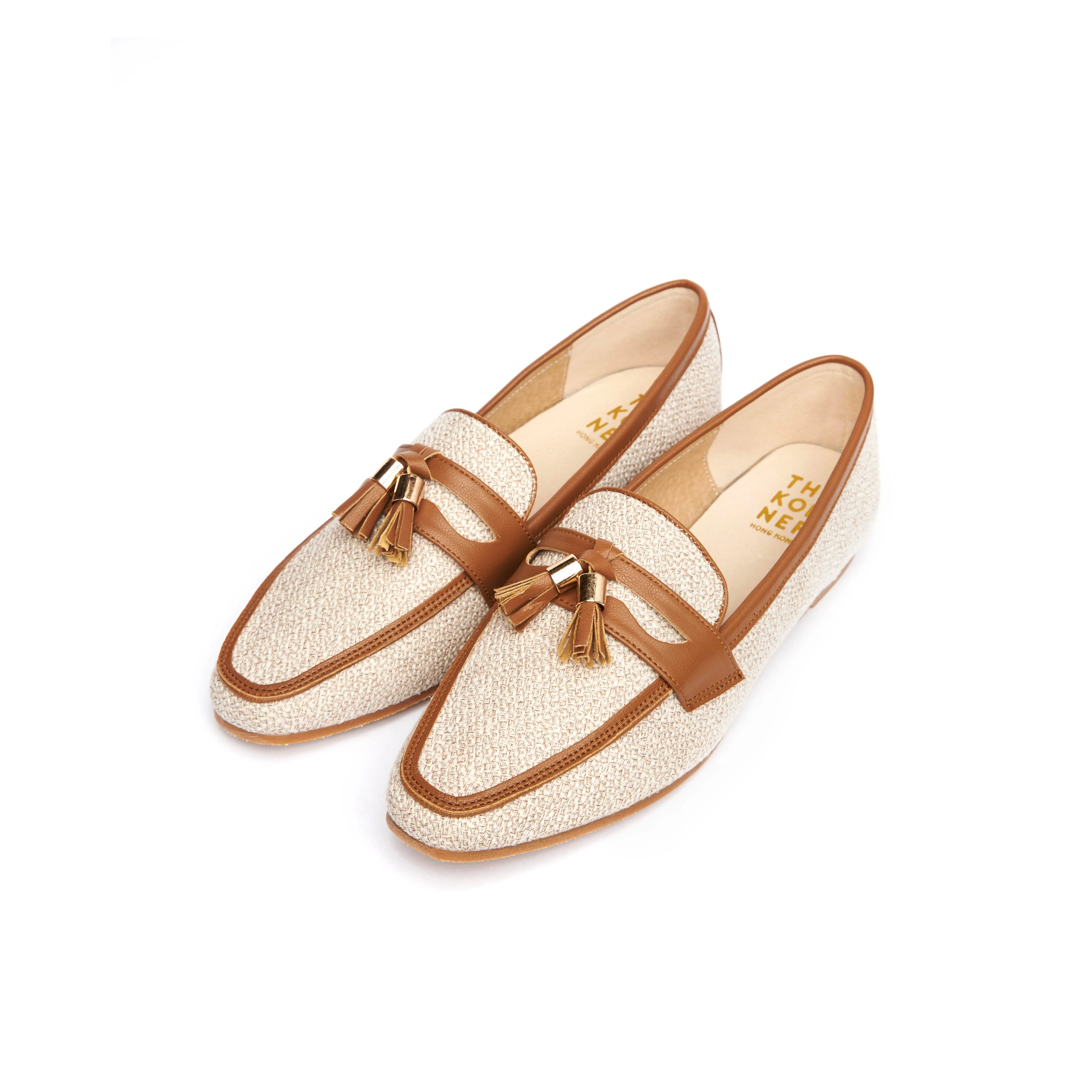 Womens Kenni Tassel Loafers in Beige Nude - Stylish & Comfortable Casual Shoes