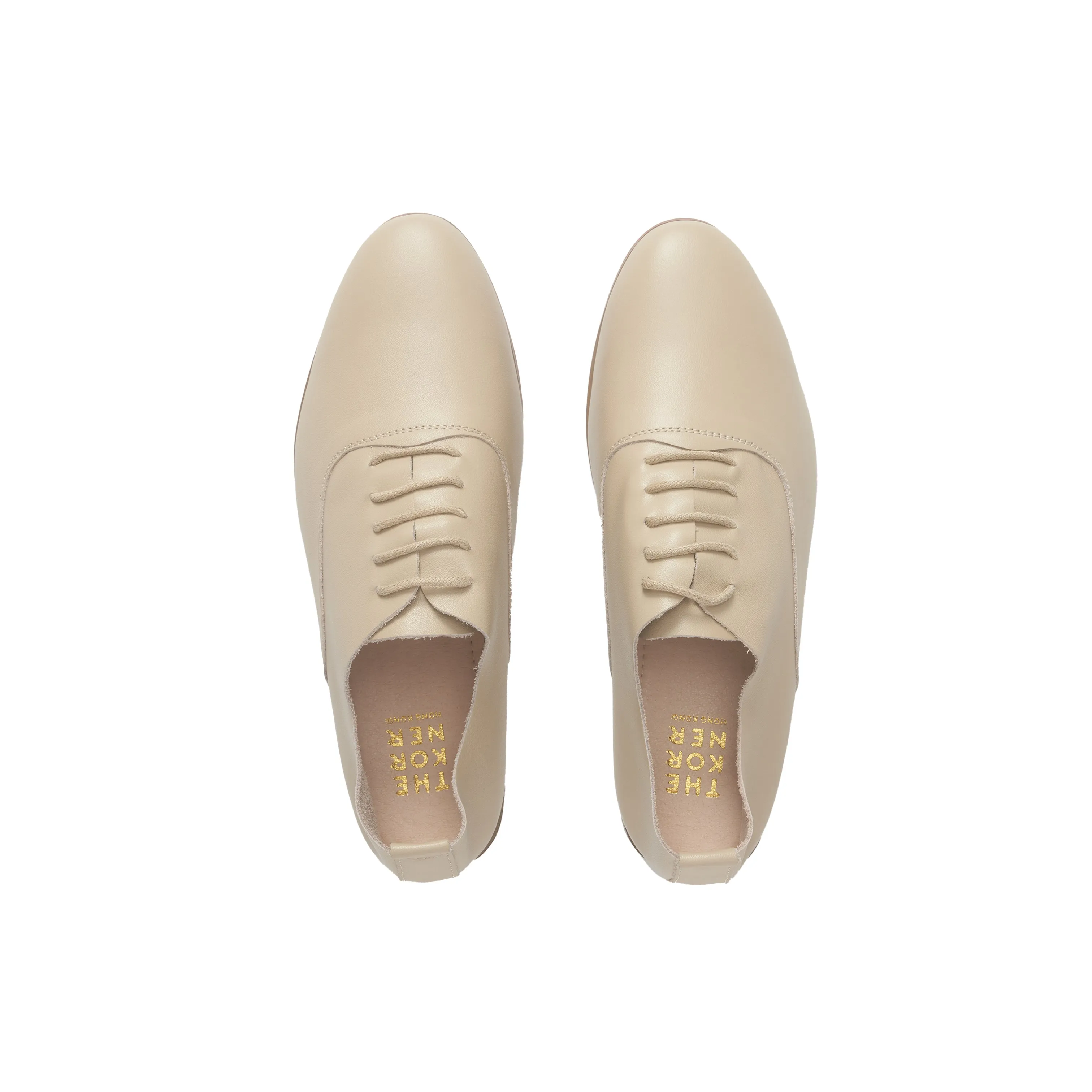 Kiff Leather Oxfords - Nude (BEIN)