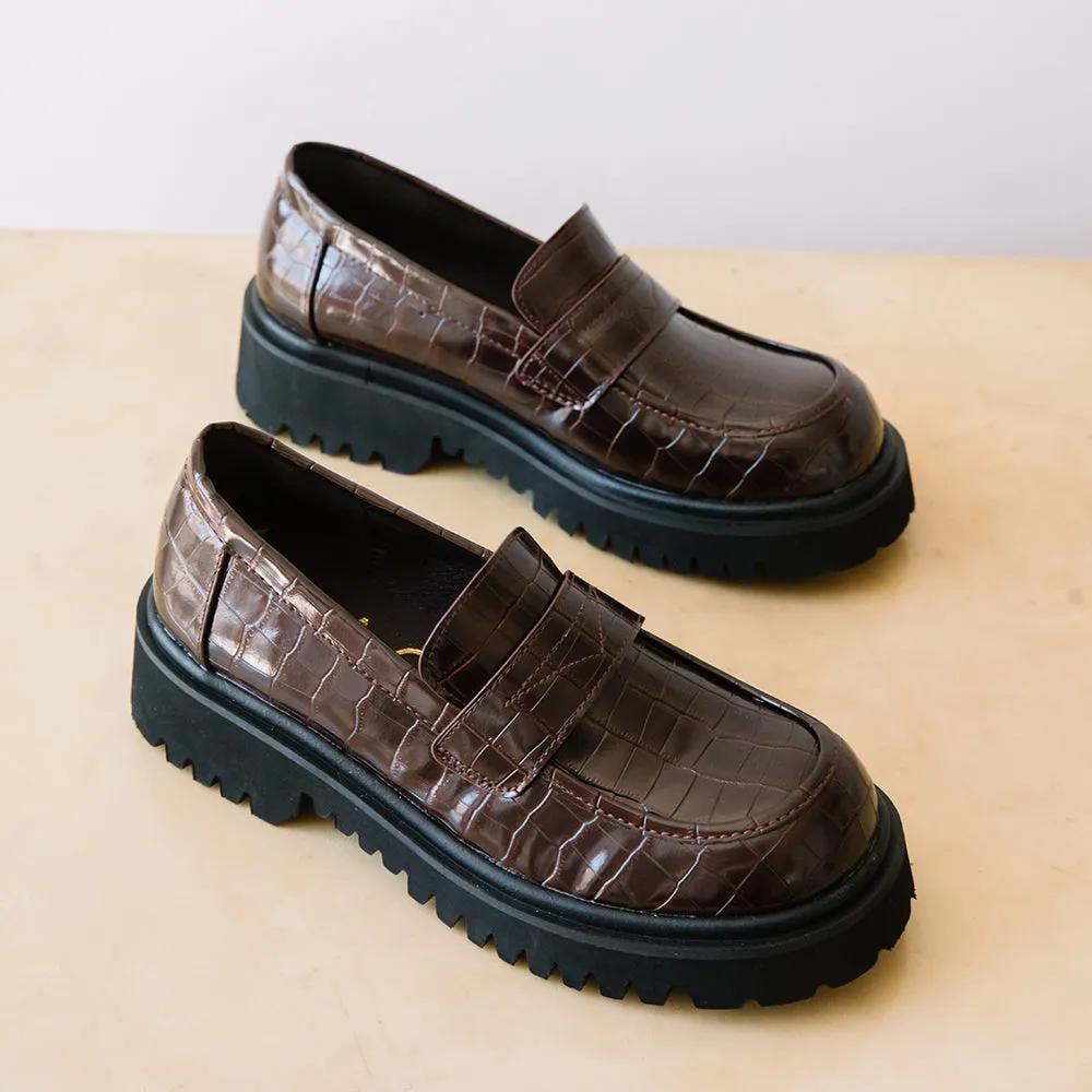 Laguna Chunky Loafers - Chocolate