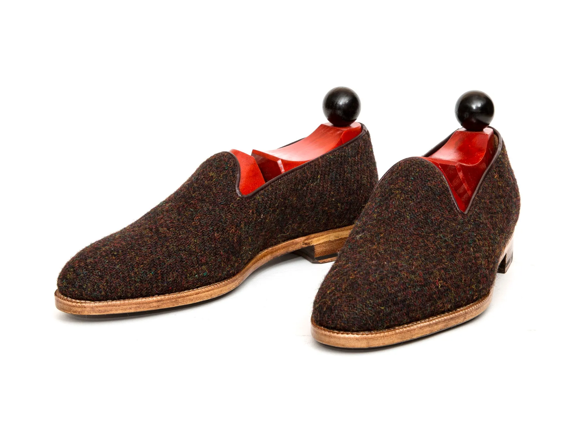 Laurelhurst II - MTO - Burgundy Medley Tweed - TMG Last - Natural Single Leather Sole